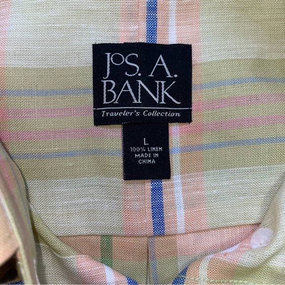 Jos. A. Bank Men's Button Down Plaid Shirt (L) - Picture 5 of 6